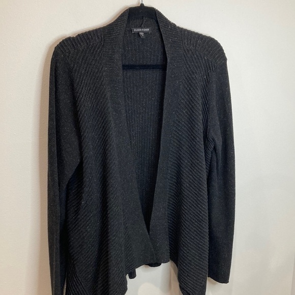 Eileen Fisher Ribbed Cardigan - Picture 1 of 10